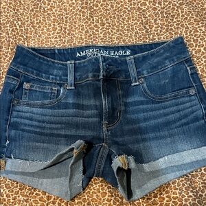 American Eagle Outfitters Dark Blue Jean Shorts